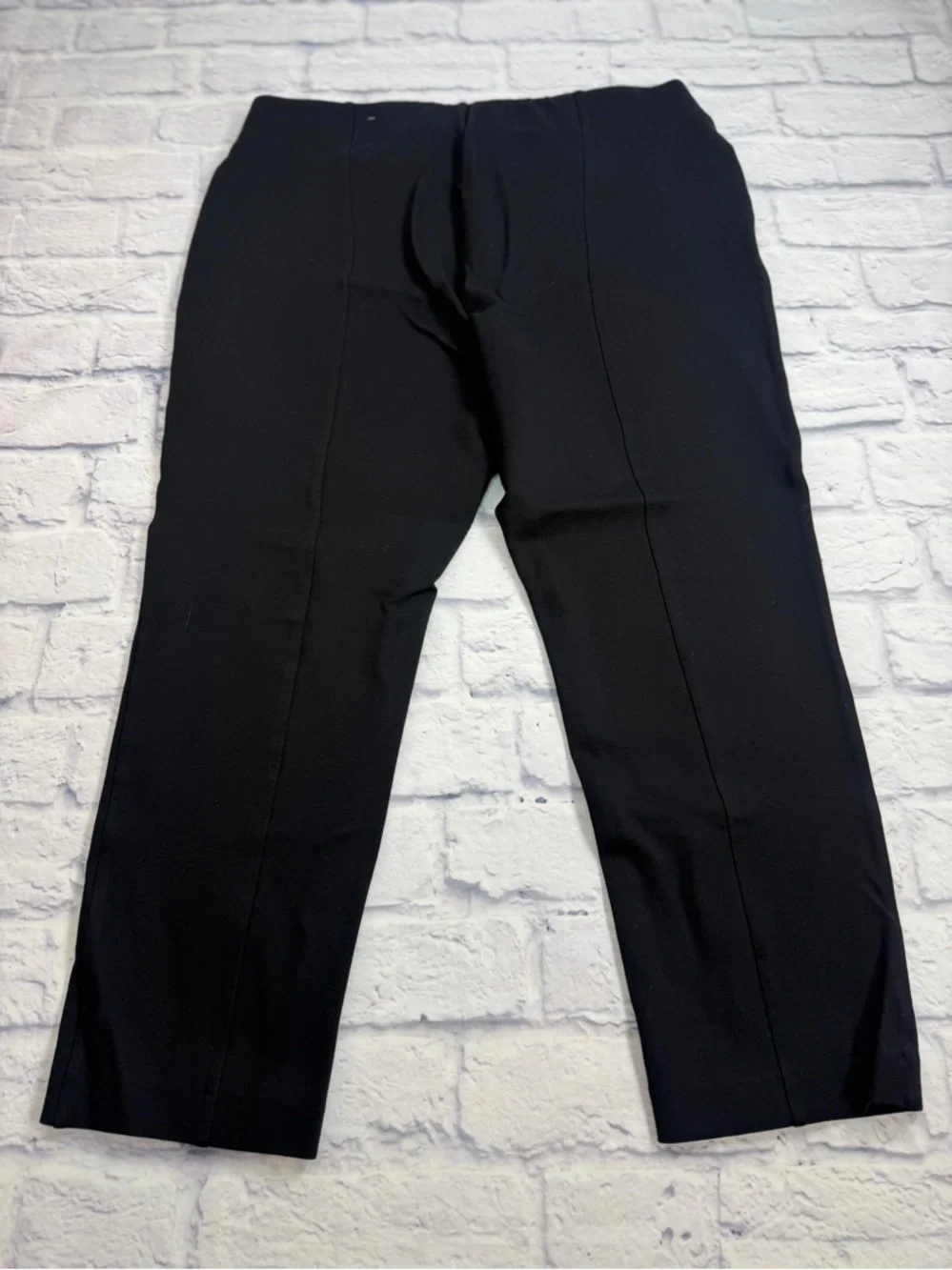 Rafaella Black Straight-Leg Dress Pants. Pull On. Stretch. Size 16P. - Picture 6 of 8
